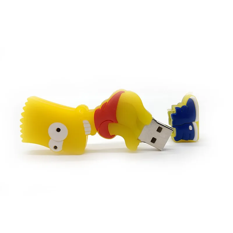 Usb флеш-накопитель Bart 64 ГБ 32 16 8 4 Гб карта памяти мультипликационного персонажа в