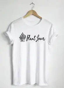 Растительная рубашка для влюбленных-унисексженская футболка растительный Пожиратель Вегетарианская Мужская футболка Vegan Графический Тройник цветы Garden-D180