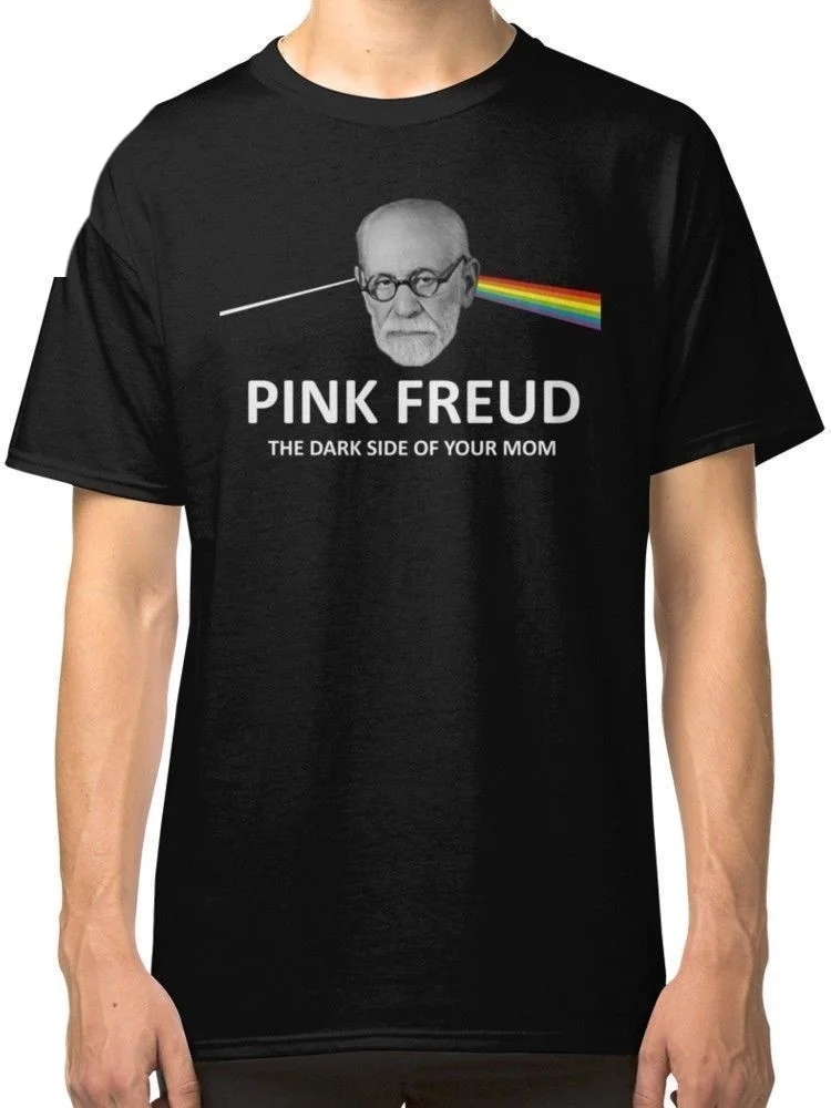 Новый розовый Freud Темная сторона вашей мамы Мужская футболка Размер крутая