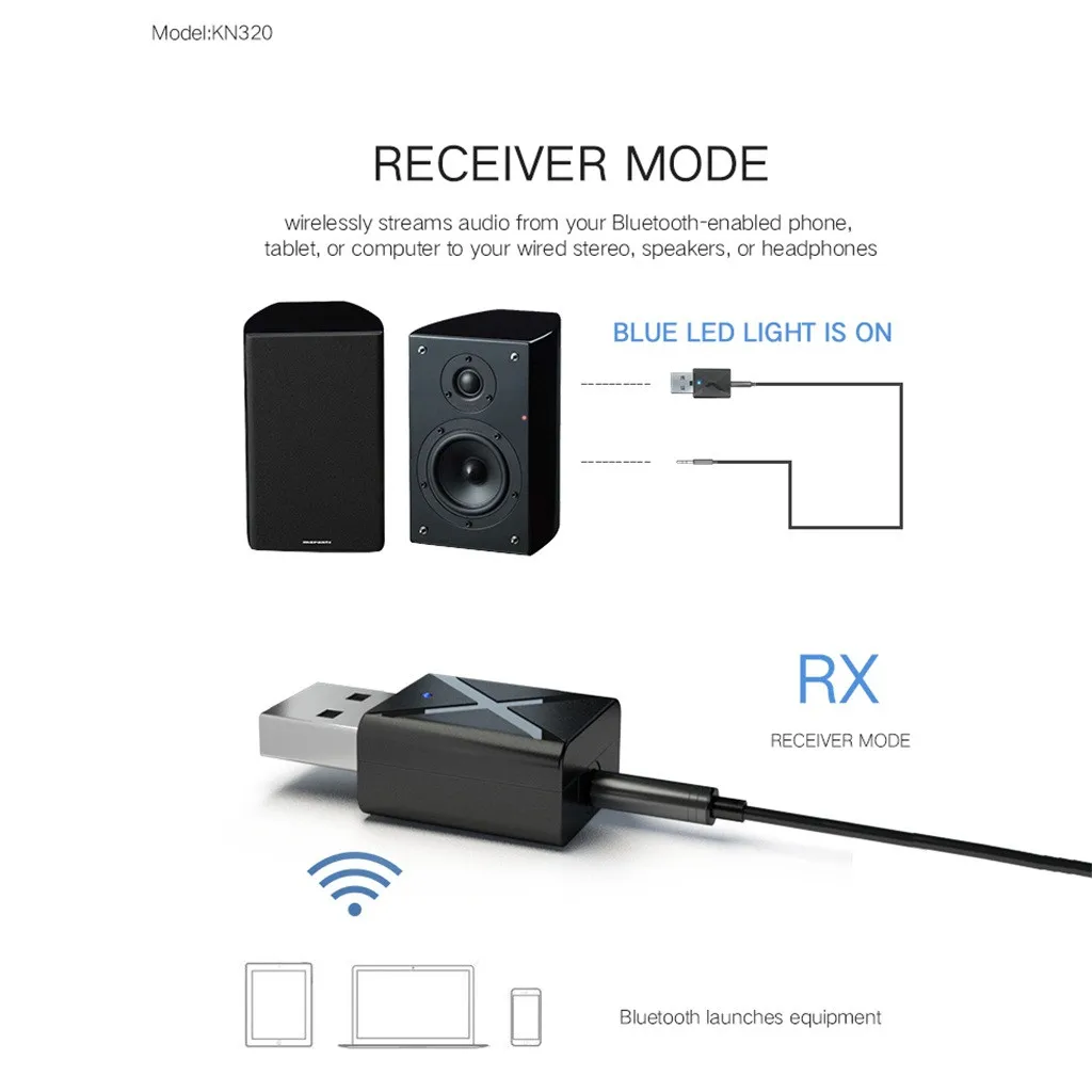 CARPRIE USB беспроводной Bluetooth приемник 3 5 мм аудио разъем AUX 0 передатчик адаптер для