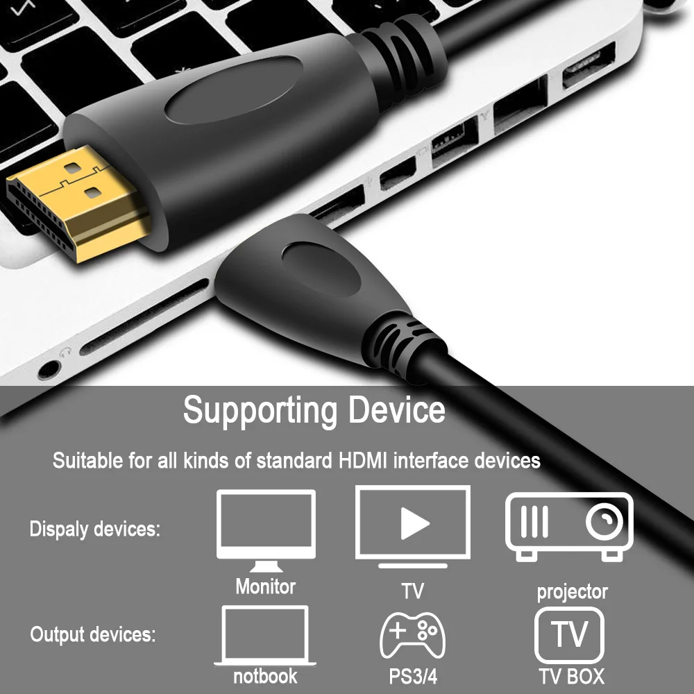 HDMI кабель видео кабели 5 м 10 12 15 0 1 2 3 позолоченный 4 1080P 3D для HDTV сплиттер коммутатор