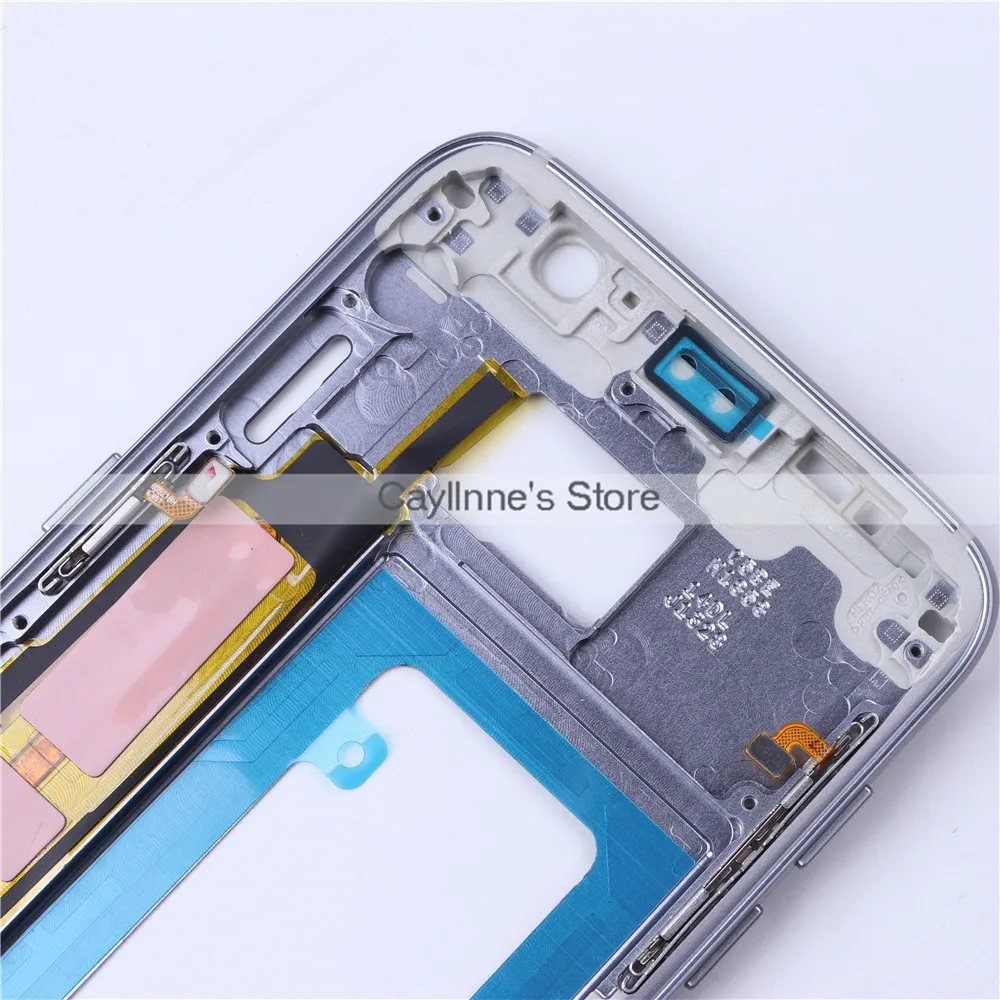 S7 edge G935 средняя рамка для samsung galaxy S7 G930 средняя пластина рамка Корпус Боковая кнопка Замена лотка для sim-карты
