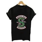 Женская уличная Футболка с принтом Harajuku, уличная футболка с принтом в виде змей с южной стороны, Tumblr, лето 2019