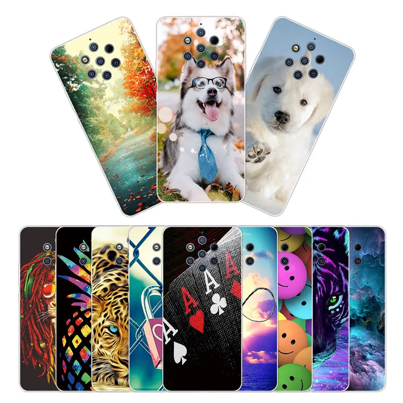 Для мобильного телефона защитный для Nokia 9 PureView чехлы с животным принтом