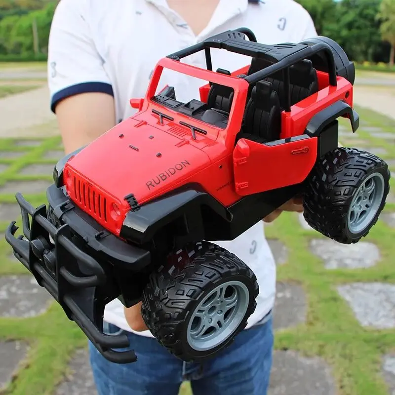Электрический Радиоуправляемый автомобиль, автомобиль с дистанционным управлением, игрушки для мальчиков, грязный велосипед, скалолазание, гоночная модель, внедорожная высокоскоростная игрушка для мальчиков, подарки - Цвет: Красный