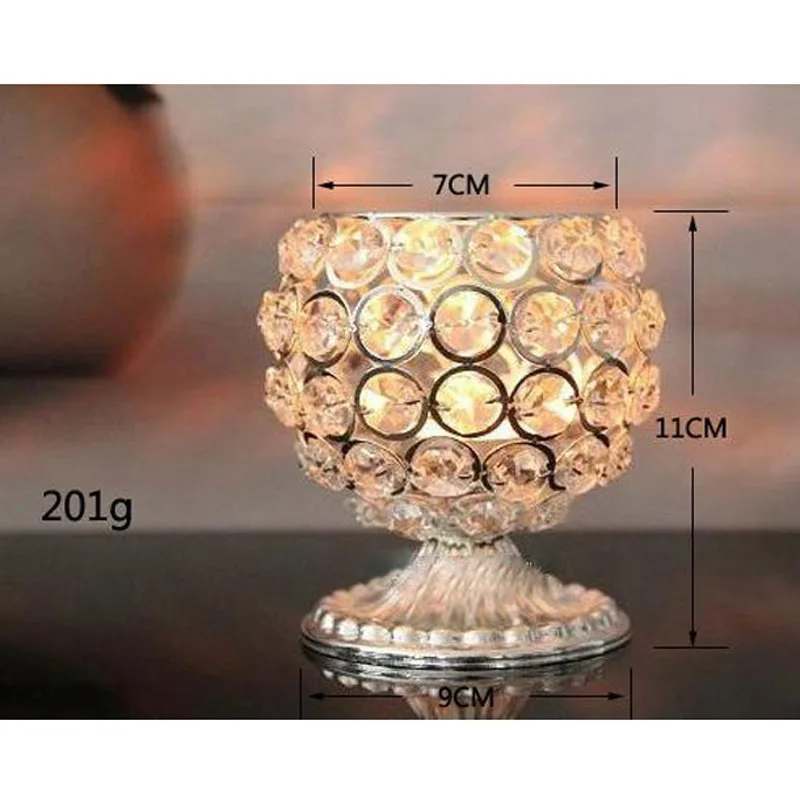 3 шт./лот новые металлические подсвечники с кристаллами серебряная стойка