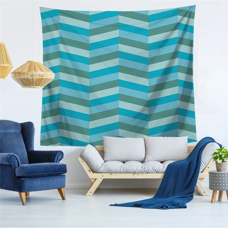 6 дизайнерских скандинавских современных простых гобеленов на стену декорации