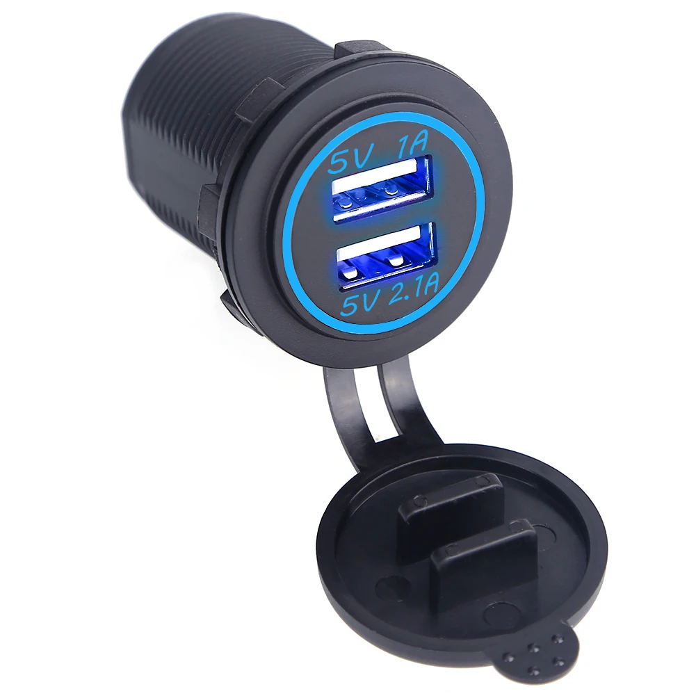 Herorider 12 24V USB зарядное устройство для мотоцикла Авто Грузовик ATV Лодка LED