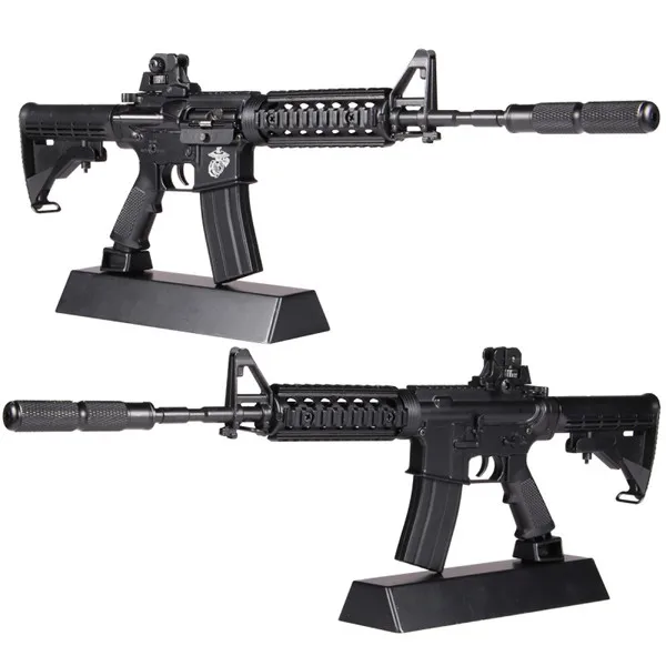 1:3. 5 Горячая AK47 металлический игрушечный пистолет модель игрушечного оружия снайперская винтовка дети AK74 DIY Подарочная коллекция juguetes модель оружия не может снимать - Цвет: M4a1 black no box