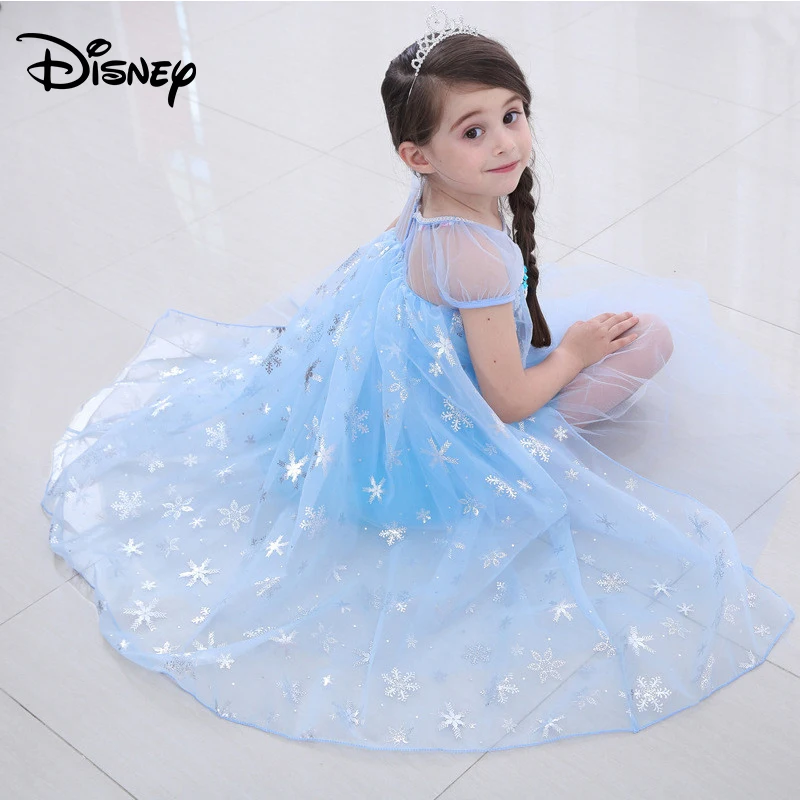 Модное платье принцессы Холодное ледяное сердце Disney Aisha Эльзы пышное газовое |