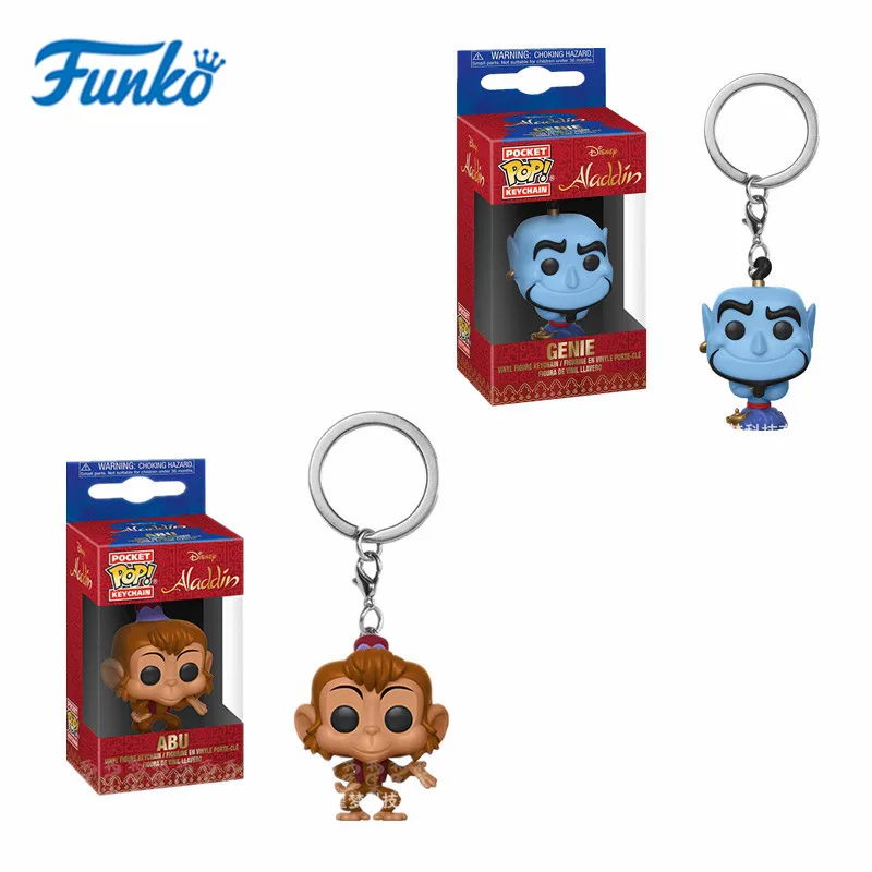Брелок Funko Pop с тематикой Диснея Аладдина брелок Джини Абу карманный виниловый кукла забавные экшн фигурки