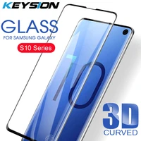 keysion 3d glass for samsung galaxy s10 plus screen protector tempered glass for galaxy s10 s10 s10e curved cover film s10 plus