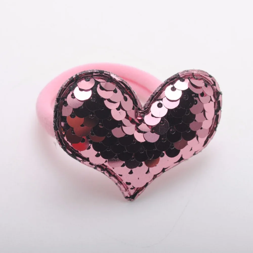 2 шт. Детские резинки для волос в виде сердца|Аксессуары девочек| |