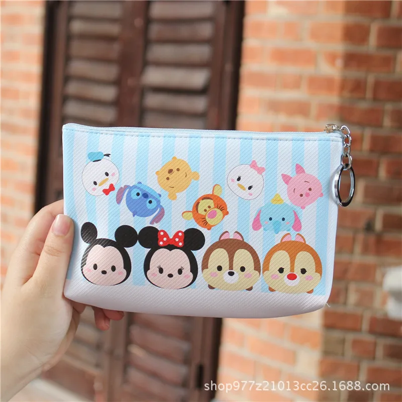 Disney Микки Мышь мультфильм кошелек для монет карты пакет Минни кошелек дети студент мини-кулон мешок сумка для хранения карандаш малыш - Цвет: Королевский синий