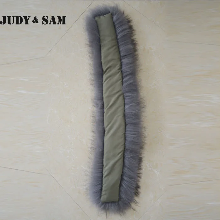 Шарф с воротником из натурального меха енота для меховой парки Wo мужчин s шаль