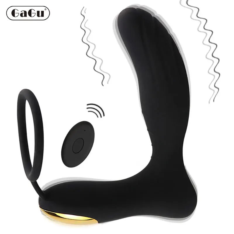 GaGu Safty силиконовый пульт дистанционного управления чёрный Мужской Вибратор