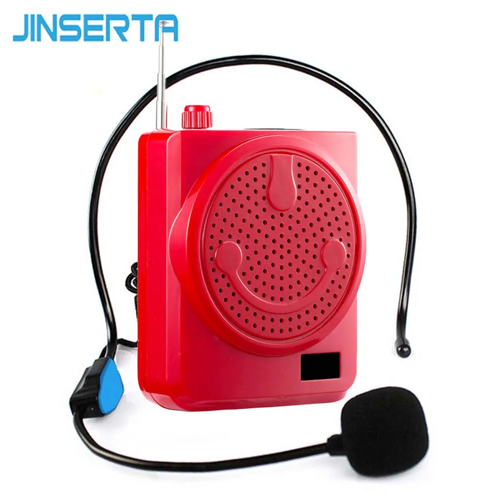 JINSERTA портативный голосовой динамик мини беспроводной усилитель светодиодный