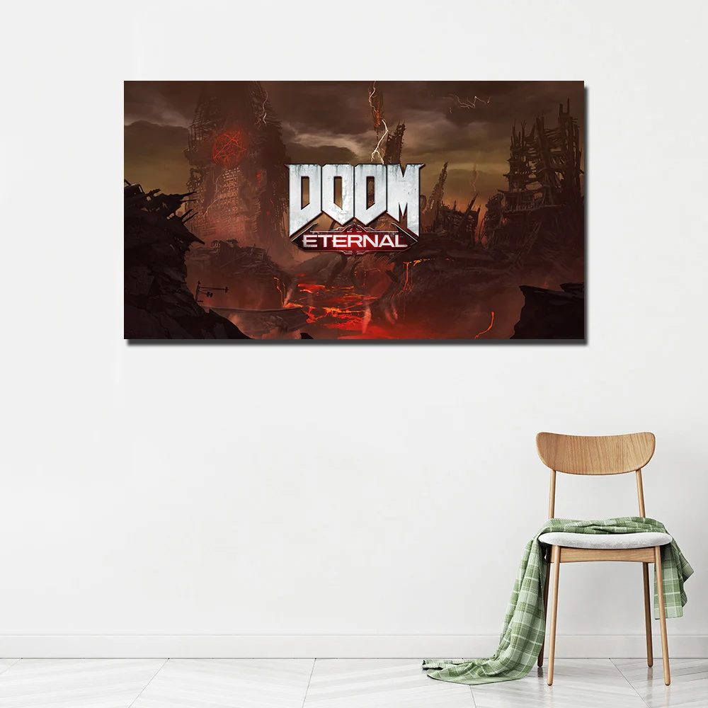 Постеры печати на холсте игра Doom вечная Картина украшение для гостиной | Дом и сад