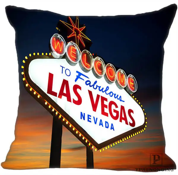 Square Pillowcase Пользовательские фонтан Bellagio Las Vegas квадратная Наволочка на молнии чехол для подушки 35X35,40x40,45x45 см(одна сторона) 180522-02-215 - Цвет: Square Pillowcase