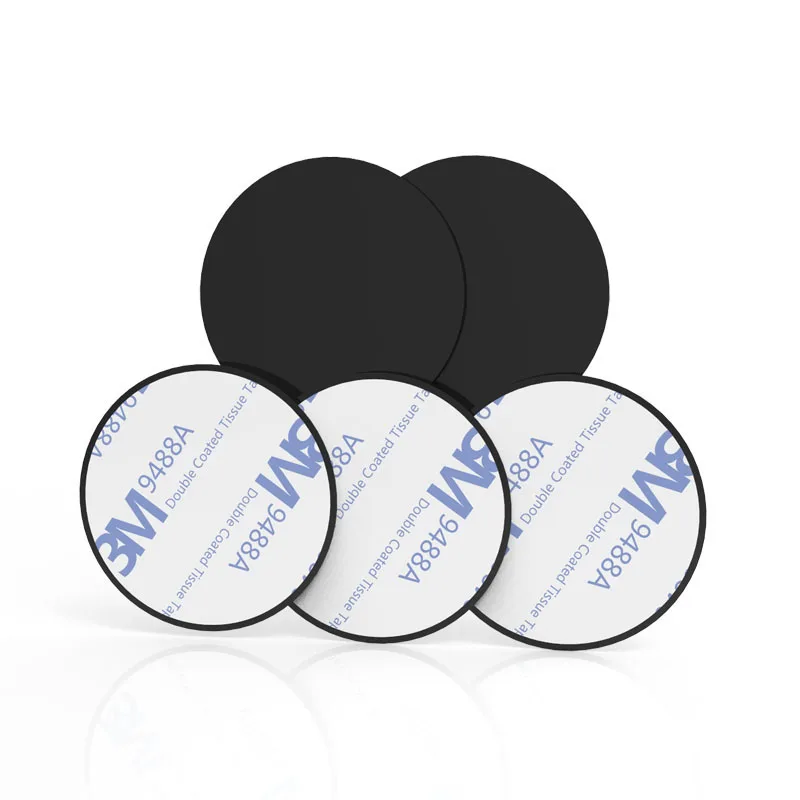 5Pcs Fimilef металлическая пластина магнитный диск для автомобильного телефона держатель магнит металлическая пластина для вентиляционного отверстия Автомобильный держатель Подставка железные листы - Цвет: 5Pcs