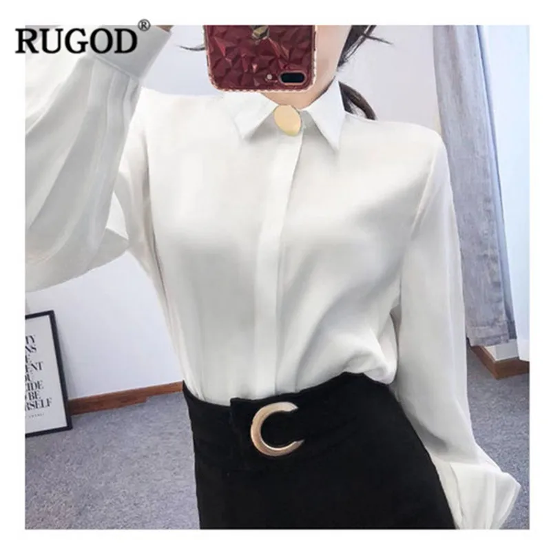 RUGOD Офисные женские туфли твердые блузка Бизнес Повседневное отложным