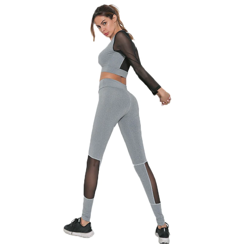 Женский спортивный костюм YOOY черный из двух предметов для женщин 2018|women sets clothes|women