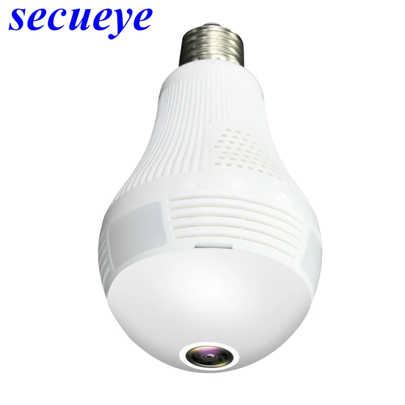 Secueye 360 градусов панорамный Wifi 1080 P/2MP VR камера Светодиодная лампа охранная