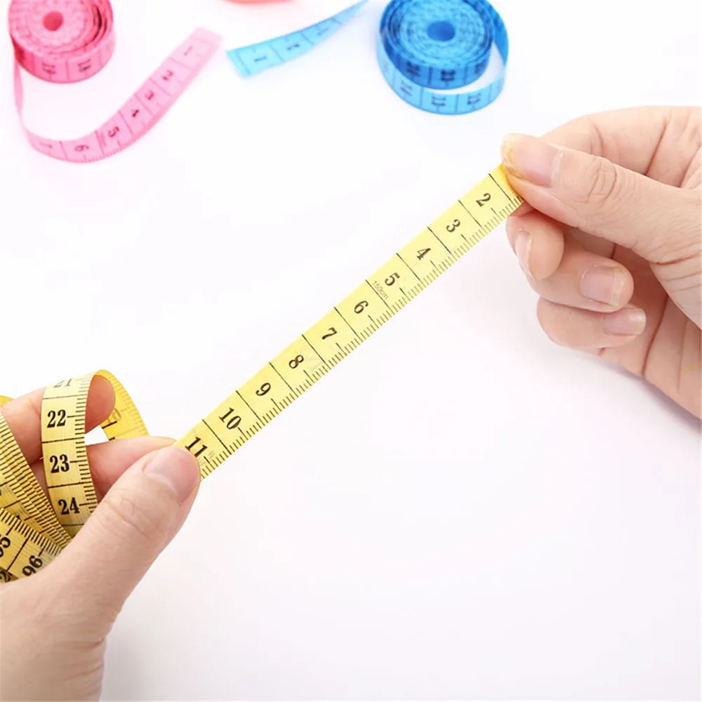 

5pcs Body Measuring Tape Colorful Sewing Tool Waist Ruler Soft 1.5M Centimeter Belt Children Height Ruler Roll Tape Ruler