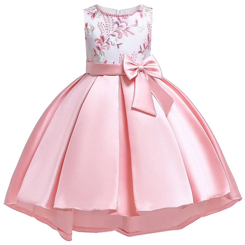 New High quality baby embroidery princess dress for girl elegant birthday party Baby girls clothes 3-10yrs | Детская одежда и