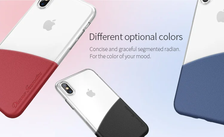 Для iPhone X чехол оригинальный NILLKIN половина ТПУ и ПК телефон для Apple IPhone x бампер|phone