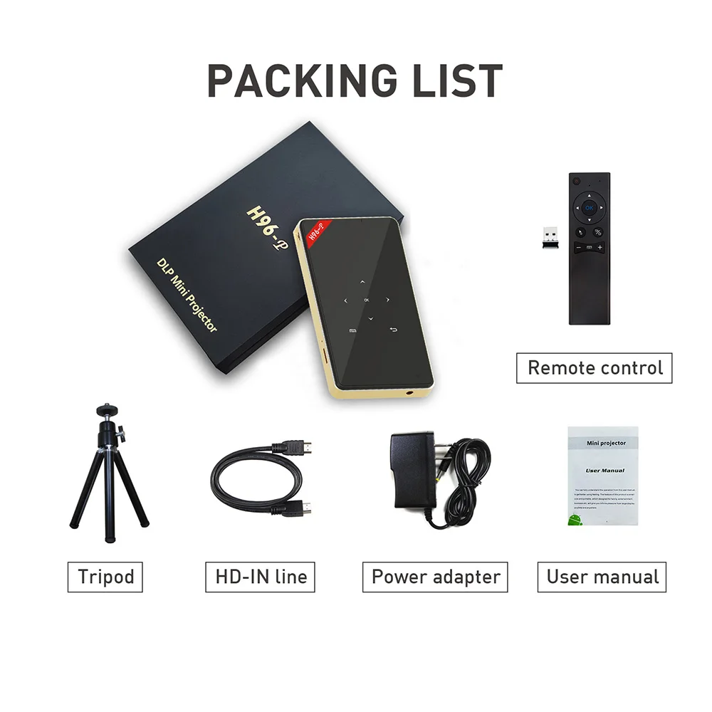Kebidumei HD портативный микро лазер WIFI Bluetooth мини светодиодный DLP проектор P8I Android 7 1 OS