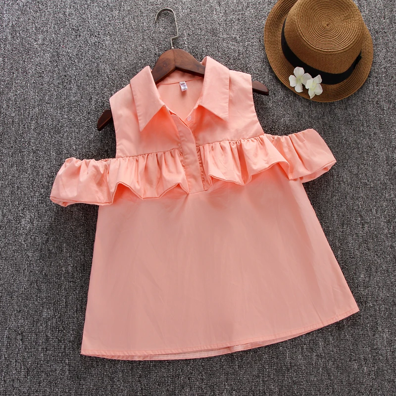 Женские рубашки с оборками Alpha свободные хлопковые отложным воротником