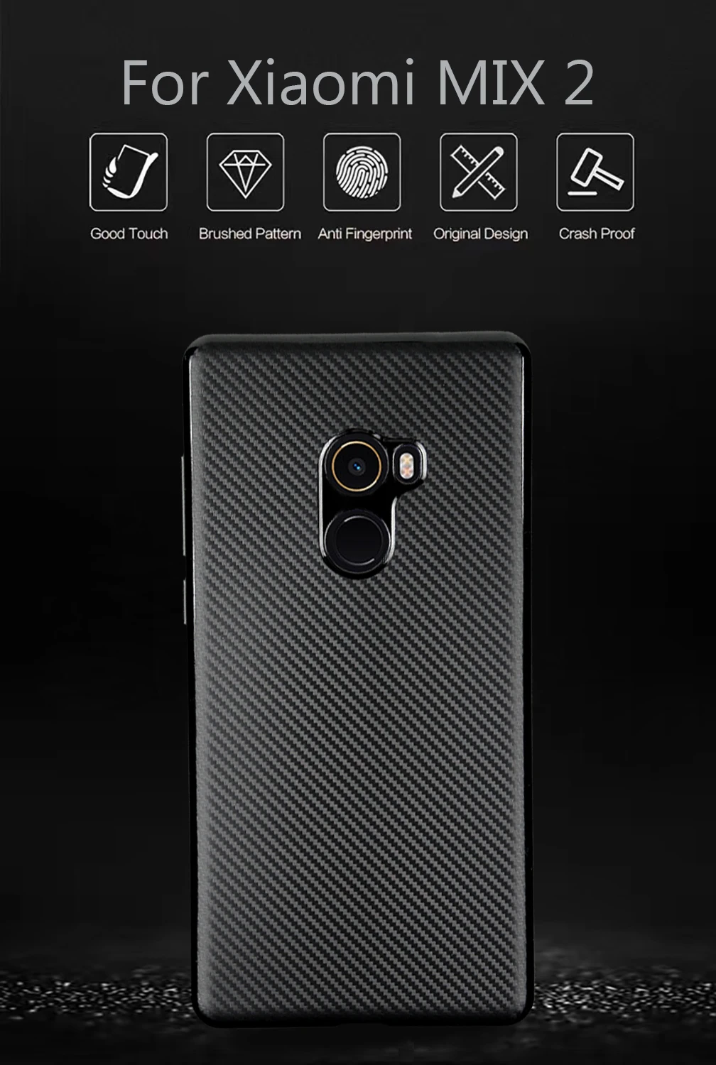 HATOLY Чехлы для Xiaomi Mi Mix 2 чехол ультратонкая мягкая задняя крышка из ТПУ и
