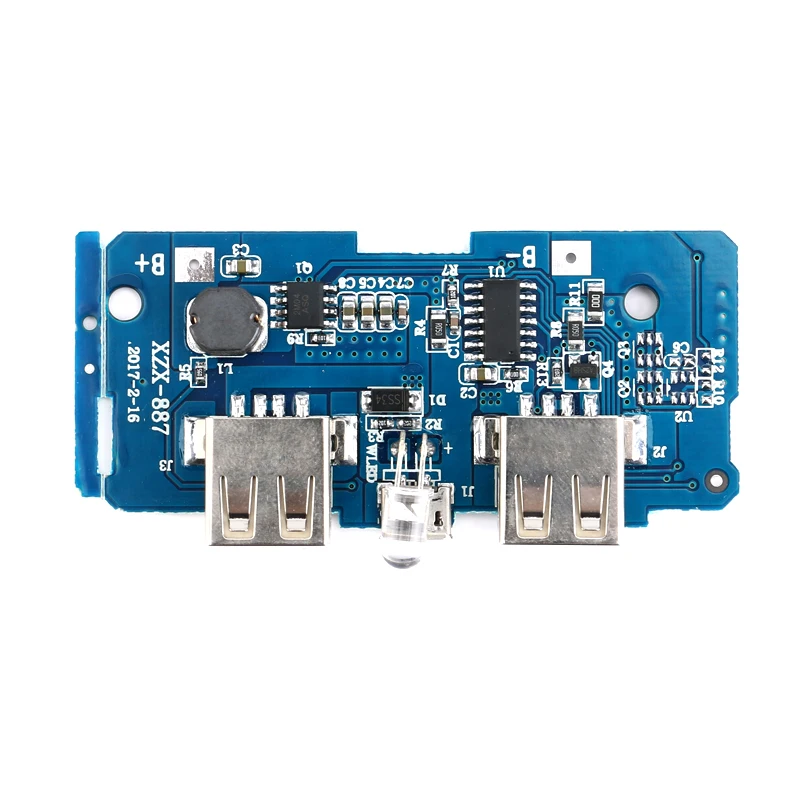 18650 Двойной Micro USB 3 7 В до 5 2A Boost мобильный Банк питания DIY литиевая батарея зарядное