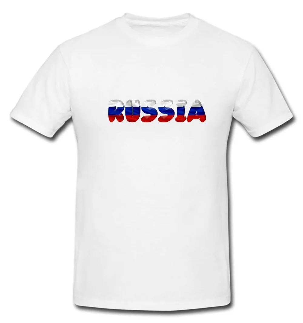 Футболка хлопковая с 3D рисунком рубашка российским и Советским флагом страны