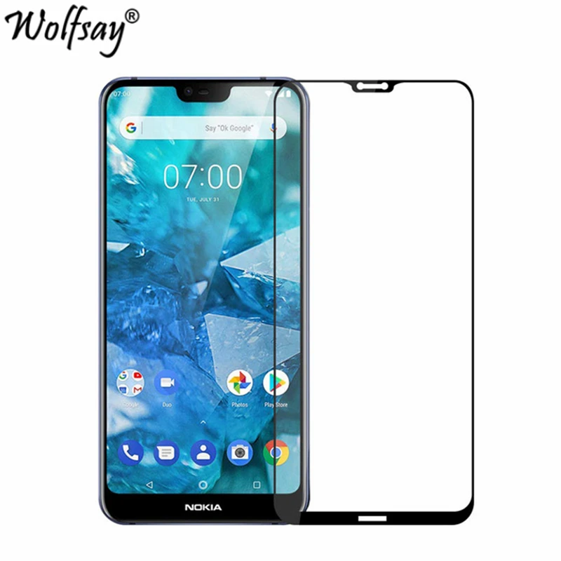 Wolfsay 1 шт для стекла Nokia 7 защита экрана закаленное стекло 2018 TA 1085 1095 1097 анти