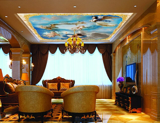 Фотообои на заказ фотообои с ангелом для гостиной спальни Потолочная стена