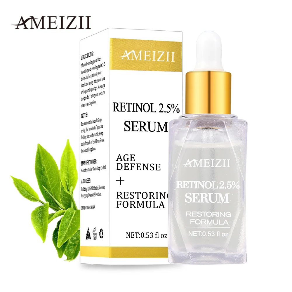 Ameizii ретинол 2.5% Сыворотка гиалуроновая кислота эссенция против морщин
