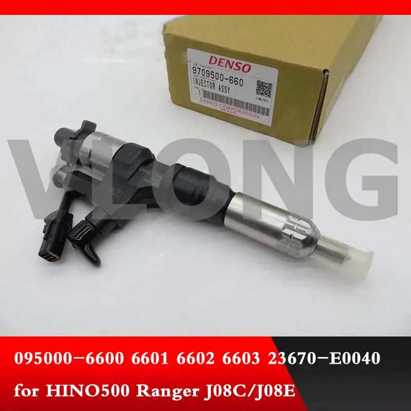 Genuine and original brand new common rail fule injector 095000-6600 095000-6601 for HINO 500 Ranger J08C/J08E 23670-E0040 | Автомобили и