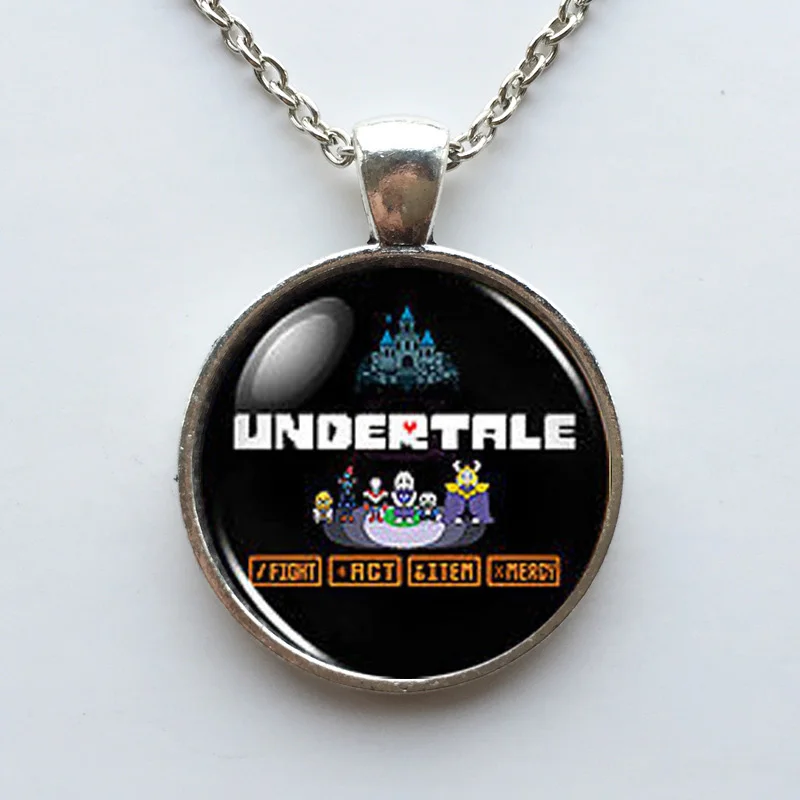 Undertale Меню Игры Геймер Игровая Ожерелье человек Мужские Ручной Работы Мода