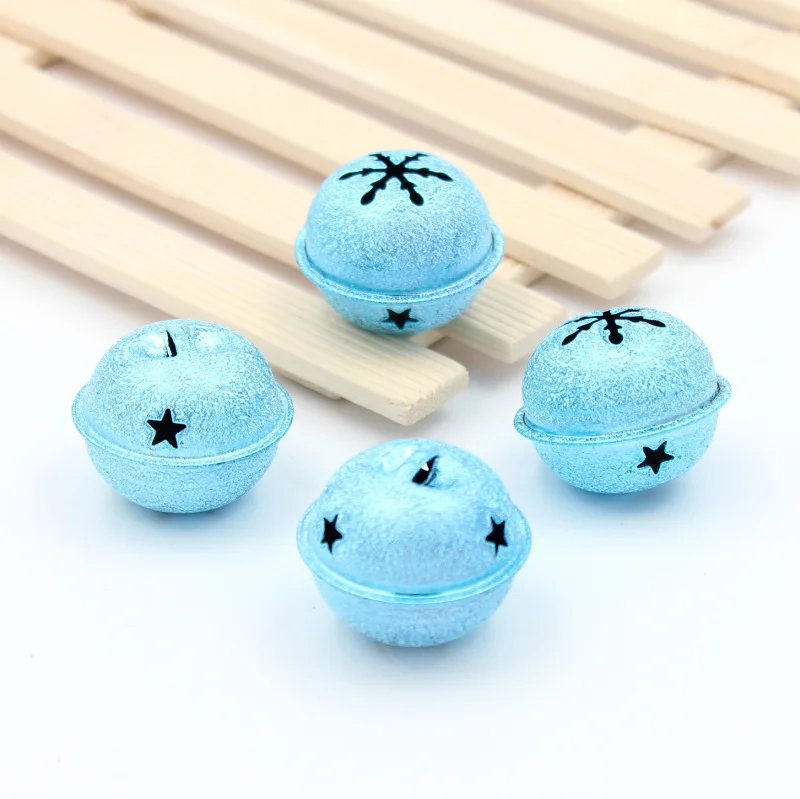 Sky blue 5 шт. рождественские колокольчики Рождественская елка Семейные Подвески для рождественских украшений DIY ремесла материал для рукоделия аксессуары - Цвет: Sky blue