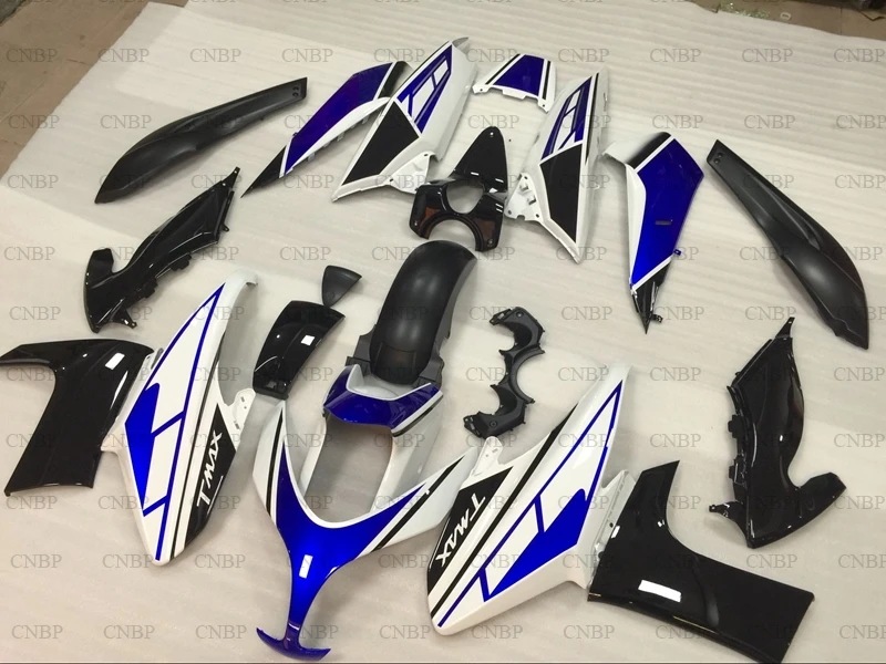 XP 500 2008 - 2012 корпус Наборы T-MAX 2009 обтекатель 11 10 белого и синего цвета с черным