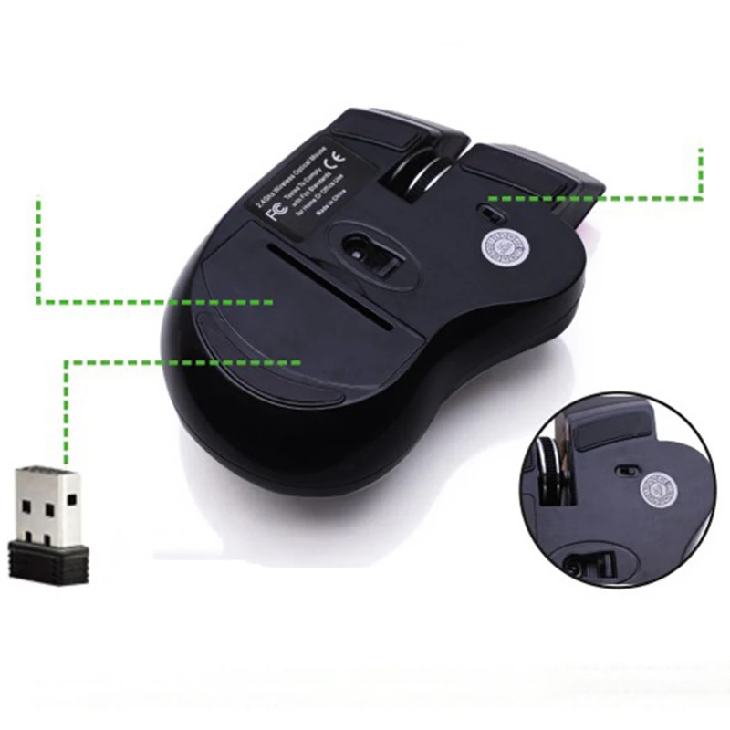 Горячая Новые Трансформеры стиль 2,4G Беспроводная 1800 dpi USB игровая мышь Мыши для MacBook ноутбук компьютерная мышь