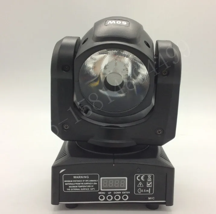 Мини 60 Вт moving head light mini led spot beam rgbw 4in 1 бар ktv dj профессиональное Интеллектуальное