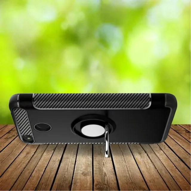 Для Xiaomi Redmi 4x чехол TPU + PC гибридный Автомобильный держатель Подставка магнитная