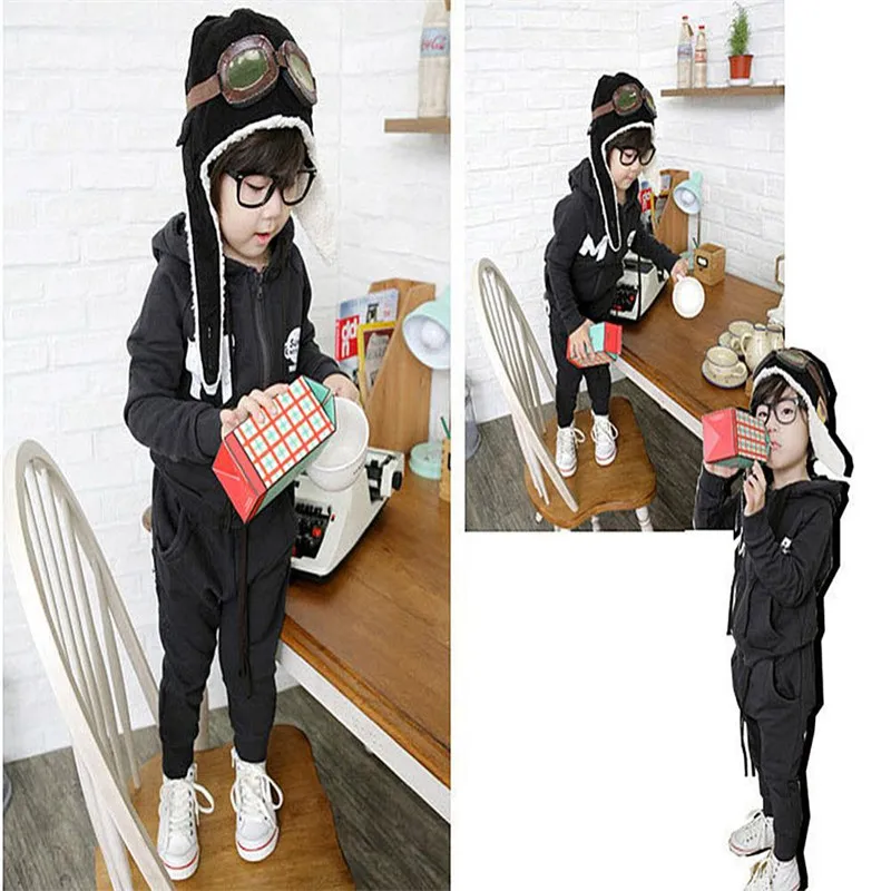 Горячая Распродажа Детская флисовая шапка авиатора для малышей теплая