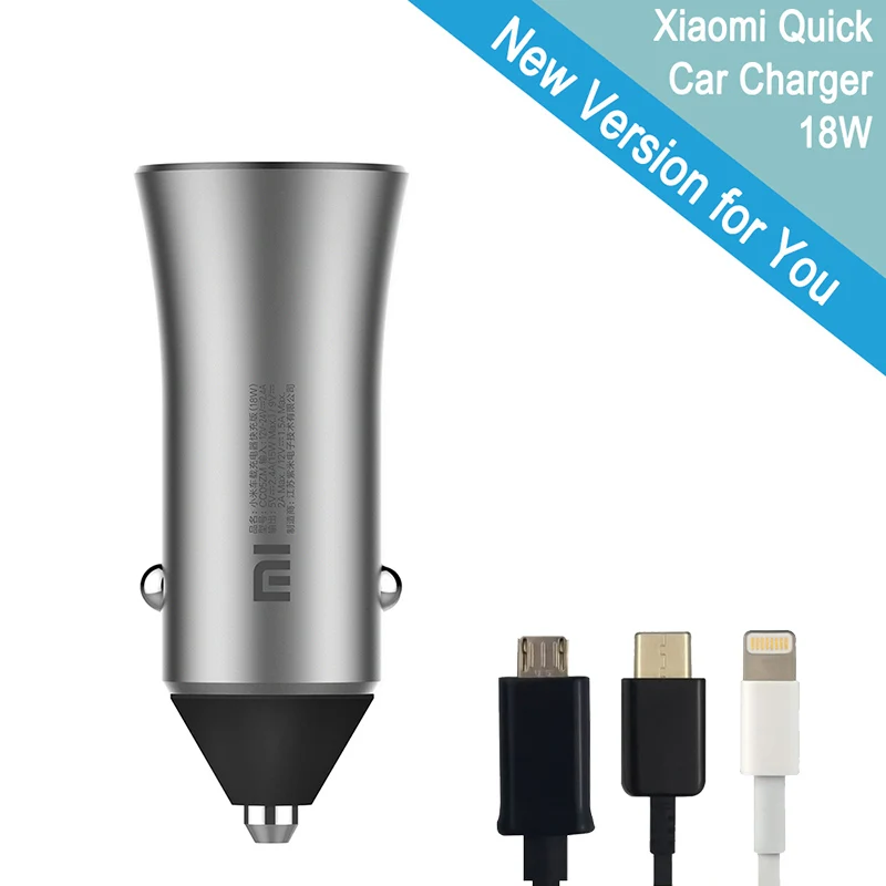 Оригинальный Xiaomi автомобильное Зарядное устройство Dual USB Автомобильное быстрой