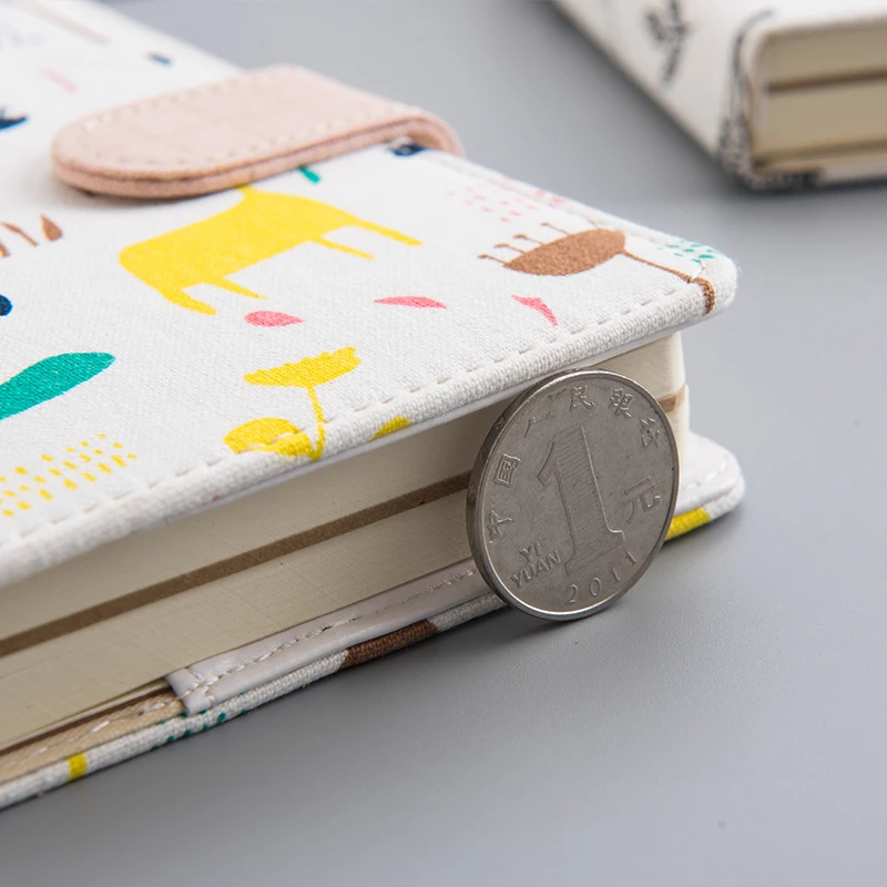 Paperboat милый мини A6 B6 тканевый чехол для ноутбука Магнитная кнопка планировщик линия сетка Страницы Дневник Школьные офисные принадлежности для путешественников