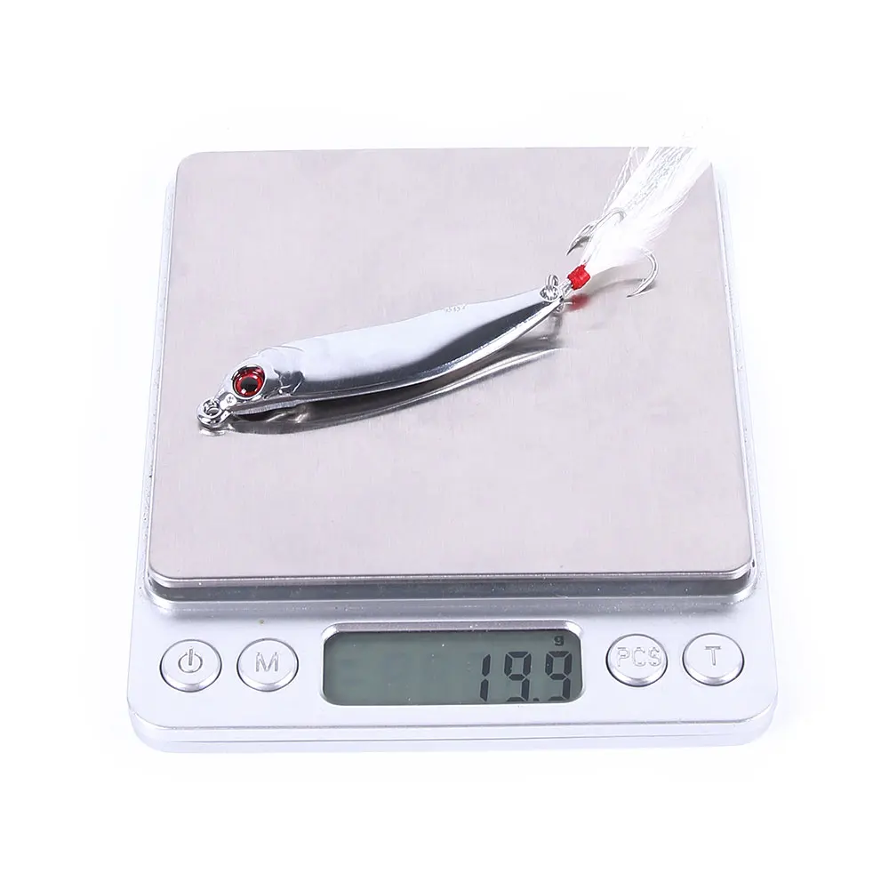 HENGJIA 1px Рыбалка biats металлическая блесна, приманка, приманка 10/15/20g металлической приманки серебро/золото ложки рыболовные приманки 8#/6# крюк металлической рыболовной снасти