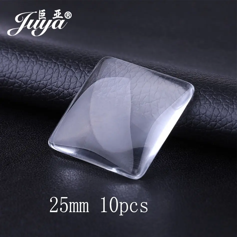 10pcs 25mm glass 4 шт./лот, различные стили, браслеты для браслетов, пустые кабошон, базовые лотки для женщин, сделай сам, ювелирное изделие - Цвет: 10pcs 25mm glass